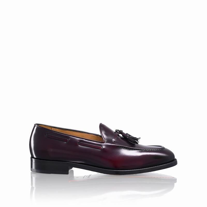 Russell & Bromley Broker Tassel Loafers Mens Red [ICJ4624NH]